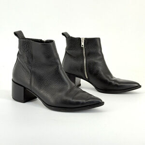 Everlane Womens Boss Boot Size 6 Pebbled Leather Ankle Booties Italy Minimal